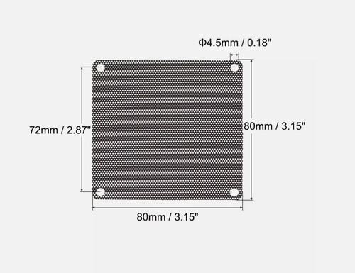 8cm 80mm mesh pvc - 80mm, pc