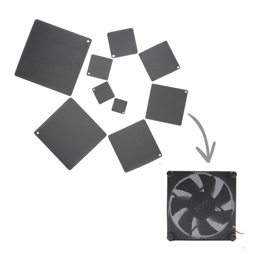 5pcs fan dust filters pvc - 5pcs,
