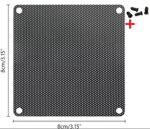 8cm screws mesh - 4, pvc